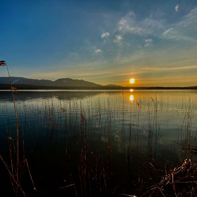Sonnenuntergang am Staffelsee.