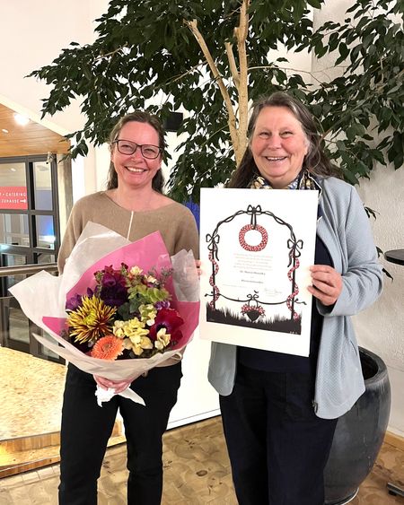 Führungswechsel beim Historischen Verein, zu sehen: Dr. Melanie Bauer und Dr. Marion Hruschka