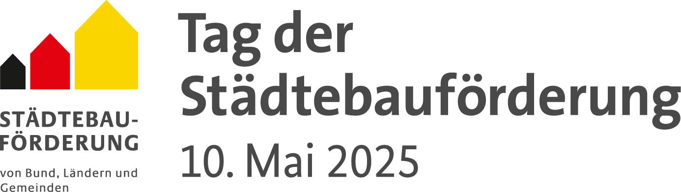 Logo Tag der Städtebauförderung sowie Terminangabe 10. Mai 2025