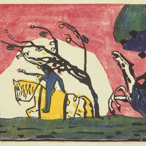 Wassily Kandinsky, Hand- und Probedruck für das Album Klänge