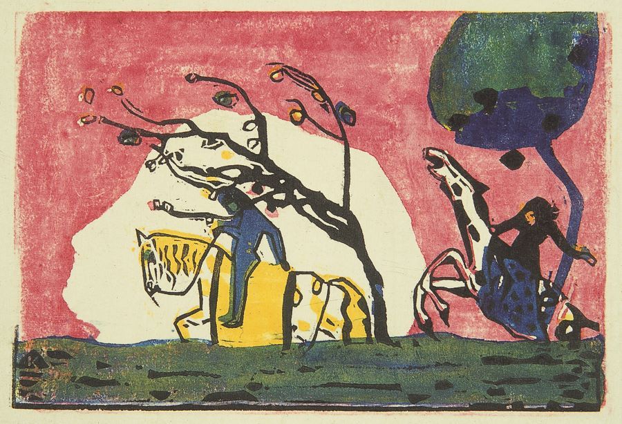 Wassily Kandinsky, Hand- und Probedruck für das Album Klänge