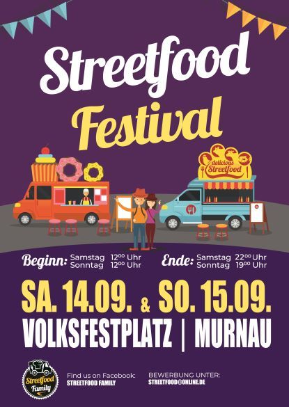 Plakat des Streetfood-Festivals.