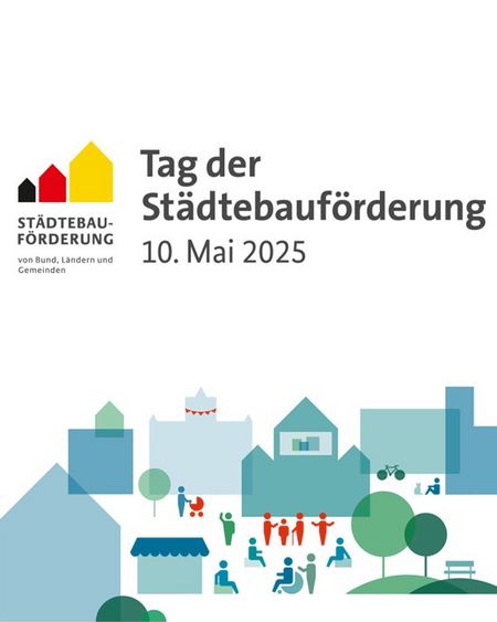 Plakat zum Tag der Städtebauförderung am 10. Mai 2025